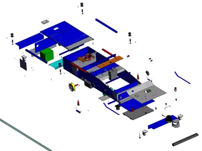 Latent Magnetic Navigation AGV  3D model