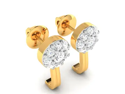 Diamond Earring 3D print model