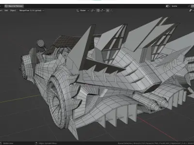 fantasy car Free low-poly 3D model by mamasnb82