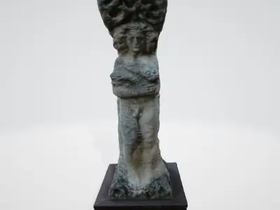 monument4 statue in shape of tree 3D model