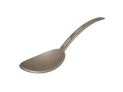 Antique Table Spoon Low-poly 3D model