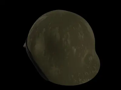 4Worn Combat Helmet Game Ready 3D Model Low-poly 3D model