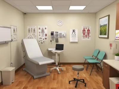 Clinic Exam Room 3D model