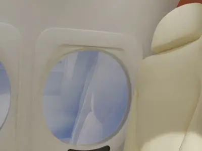 Aircraft interior design bess 90 plane model 3d 3D model