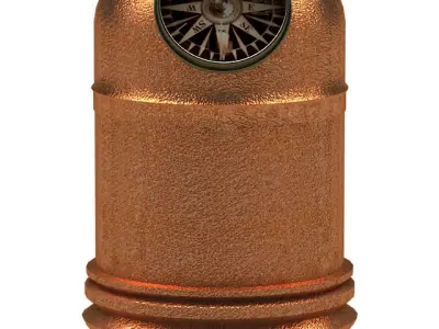 Bearing Compass Nautical 3D model