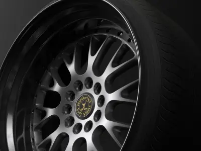 North Wheels D-003 Low-poly 3D model