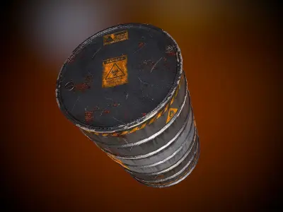 Barrel Drum Free 3D model