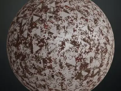 Industrial Metal Triangle Studs PBR Seamless Texture