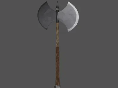 Medieval Battleaxe  Free 3D model