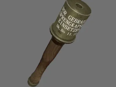 grenade WW2 Low-poly 3D model