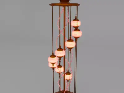 Spiral lamp interior 3D model