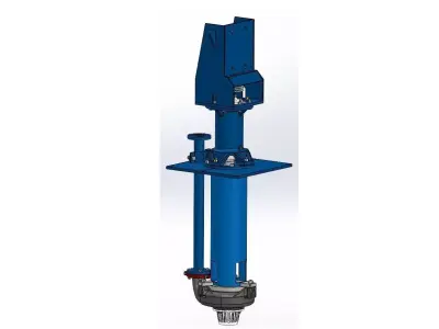 Vertical Sump Pump 3D model