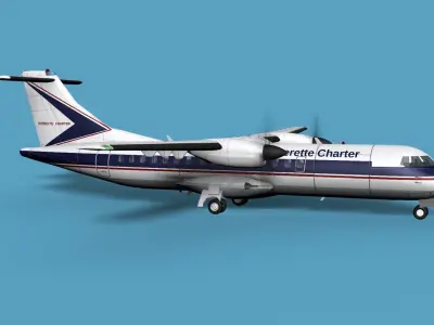 ATR  ATR-42-500 Everette Charter 3D model