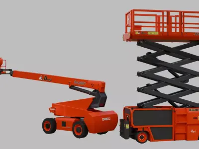 Electric Scissor Lift Compact 3D model