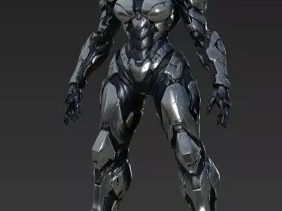 Female Rhino Robot 3D model
