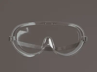 Safety glasses Low-poly 3D model purchase