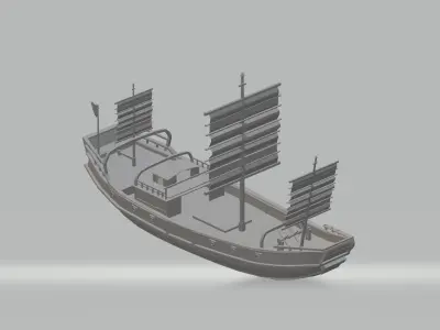 Chinese Ancient Ship 3D model