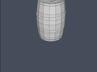 gun powder barrel Free low-poly 3D model