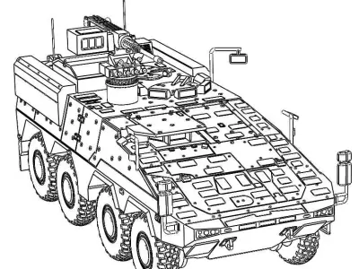 GTK Boxer 8x8 3D print model