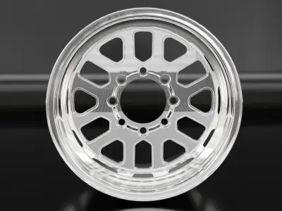 WHEEL BASED BOGART RACING CHROME 8H 3D model