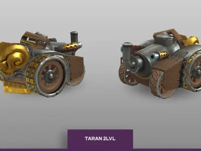  3D model CARTOON VEHICLES pack Low-poly 3D model