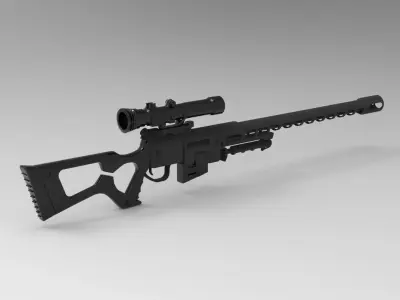 DKS Sniper Rifle 3D model