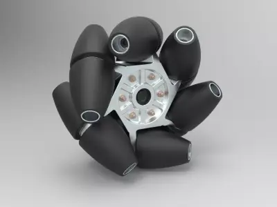 Mecanum wheel 3D model by 3DTechDesign
