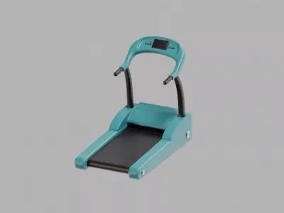 Treadmill Cartoon Low-poly 3D model