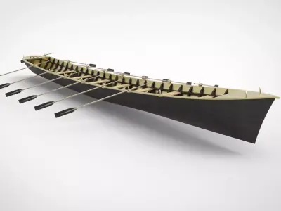 Iban longboat  3D model