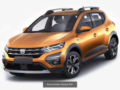 Dacia Logan and Sandero Steepway 3D Model Pack purchase
