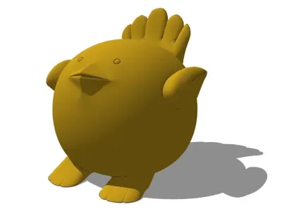 GOLD BIRD Free 3D model