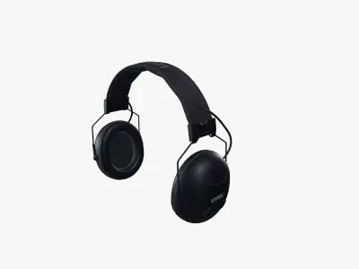 Hearing protection Low-poly 3D model
