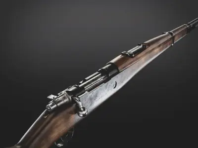 M48 Rifle Low-poly 3D model