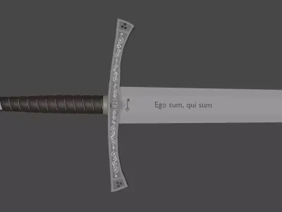 Medieval sword Free 3D model order