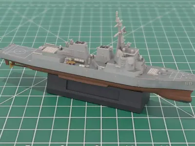 Arleigh Burke Class Naval Destroyer 3D Print Model 3D print model