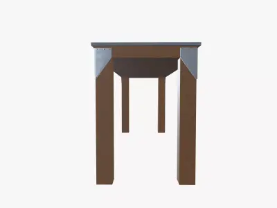 Industrial Work Bench Low-poly 3D model purchase
