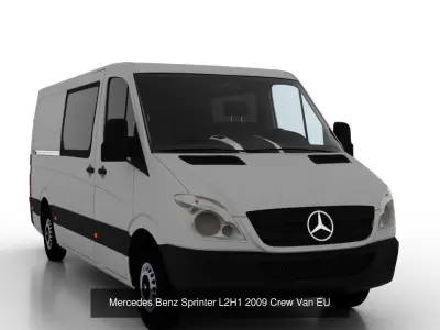 Mercedes Benz Sprinter L2H1 2009 Collection EU 3D Model Pack