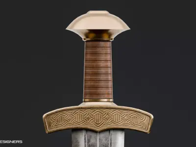 Viking Knife Blade - Ancient Melee Blade Low-poly 3D model