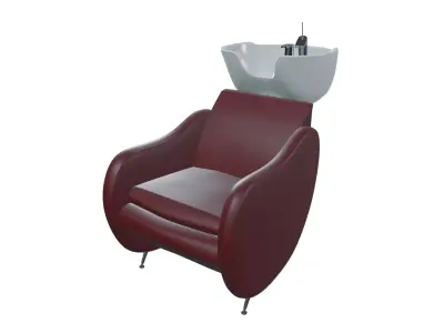 Mambowash E Professional Salon Shampoo Station 3D model