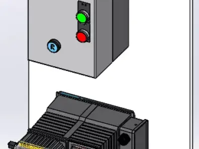BW A100NV Variable Speed Peristaltic sample pump  3D model