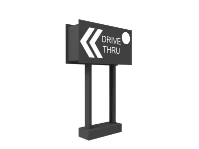Street Billboard 3D model buy