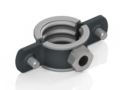 Pipe clamp Low-poly 3D model by 3DDigitalFiles