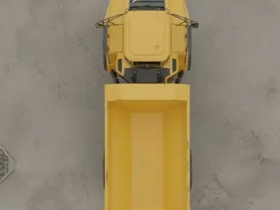Volvo A40G Articulated Dump Truck  Low-Poly Construction Vehicle Low-poly 3D model