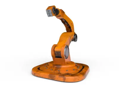 Industrial robot arm 5X high poly 3D model 3D model