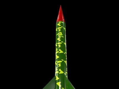 3D Missile Free 3D model
