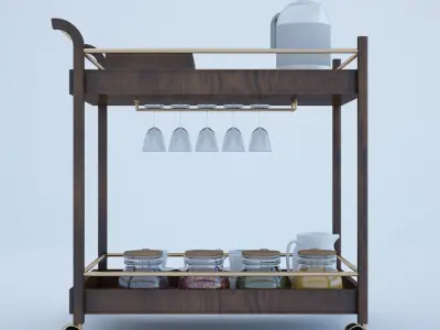 Serving Trolley 3D model