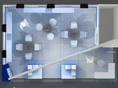 Exhibition Stand - ST0055 3D model