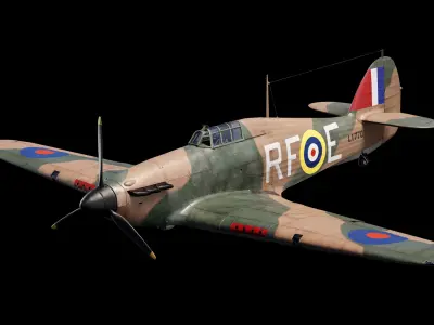 Hawker Hurricane MkI  3D model