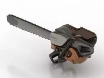 Chainsaw Low-poly 3D model buy