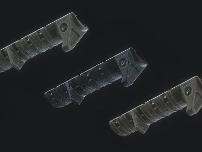 Magpul XTM Hand Stop Low-poly 3D model